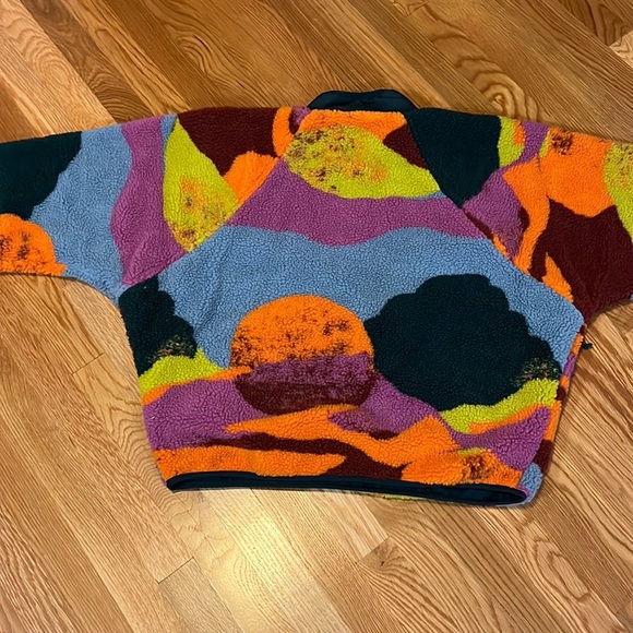 Free People Hit the Slopes Printed Color Block Jacket Size Large NWT - Picture 15 of 16